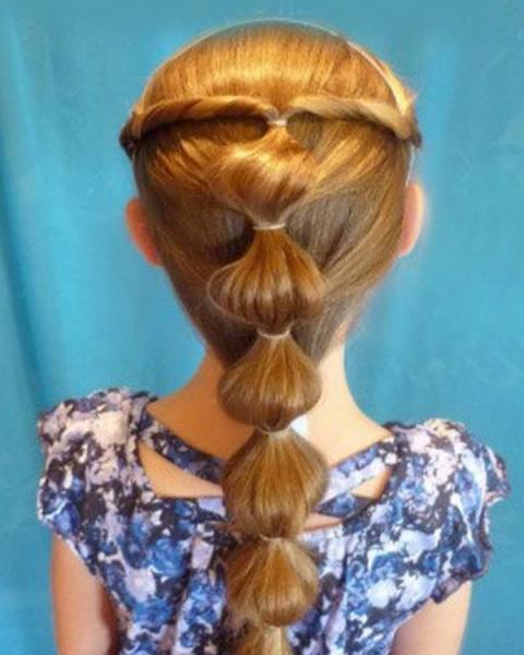 Прически с резинками для девочек на короткие и длинные волосы