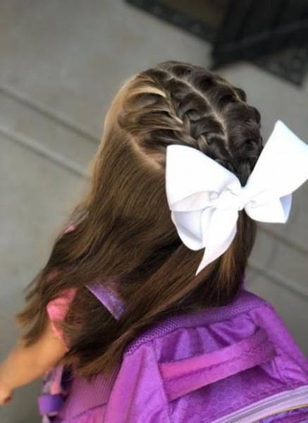 Прически для девочек в школу и садик на короткие, средние и длинные волосы