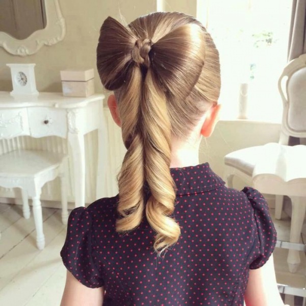 Детская прическа Бант. Bow Hairstyle | 4OXYGENE | Дзен