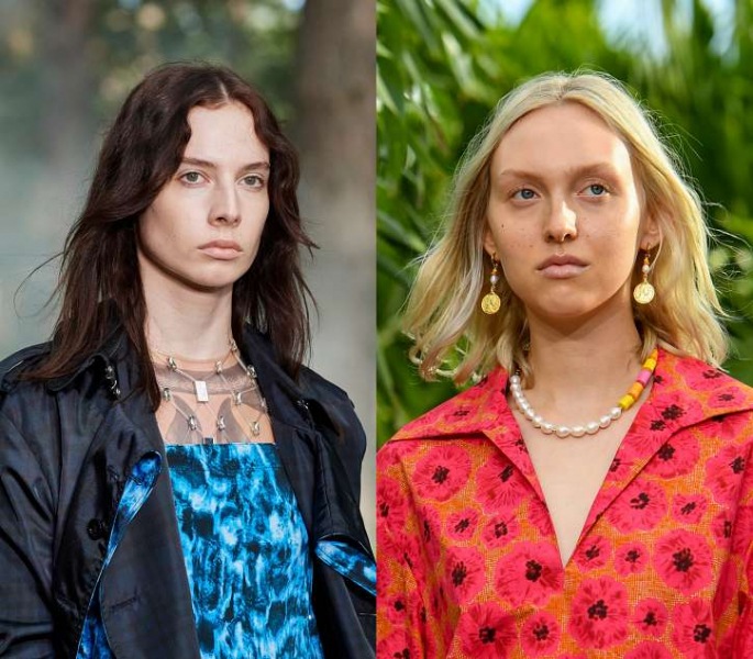 Прически на средние и длинные волосы 2024: более 50 причесок с челкой и без нее