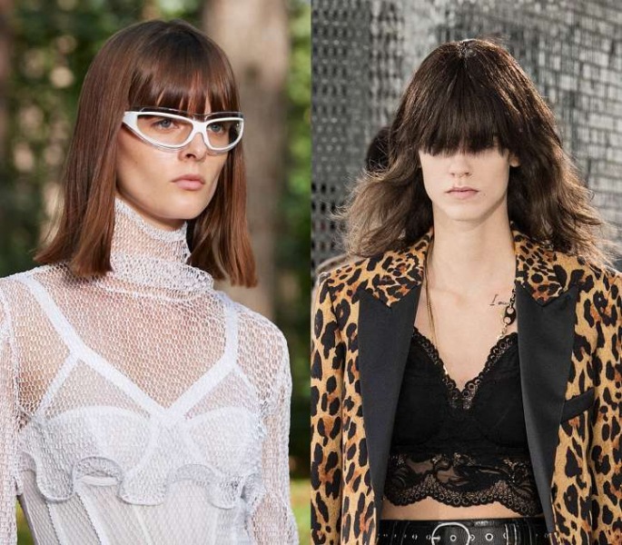 Прически на средние и длинные волосы 2024: более 50 причесок с челкой и без нее