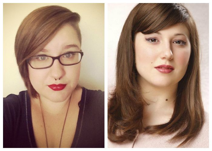 Асимметричные стрижки для полных женщин, фото