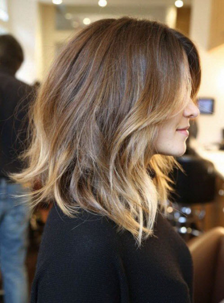 Боб до плеч: как выбрать длину и цвет. Более 100 фото