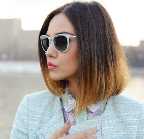 Боб до плеч: как выбрать длину и цвет. Более 100 фото