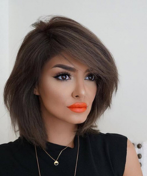 Боб до плеч: как выбрать длину и цвет. Более 100 фото