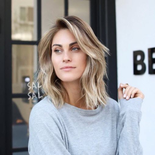 Боб до плеч: как выбрать длину и цвет. Более 100 фото