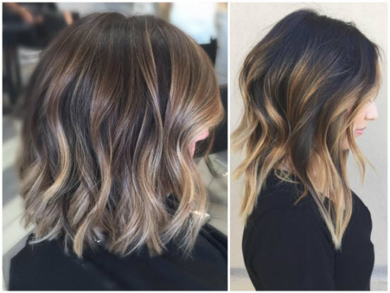 Боб до плеч: как выбрать длину и цвет. Более 100 фото