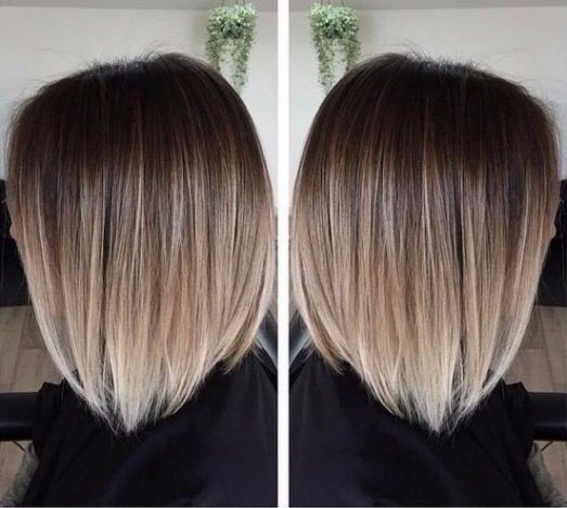 Боб до плеч: как выбрать длину и цвет. Более 100 фото