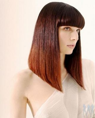 Боб до плеч: как выбрать длину и цвет. Более 100 фото