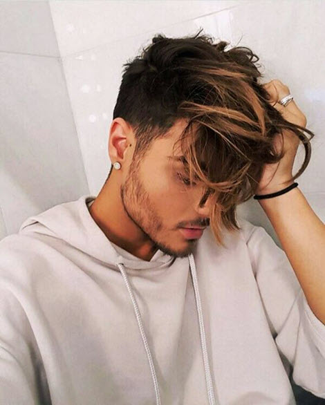 Прически и укладки на длинные волосы для мужчин: фото 2020