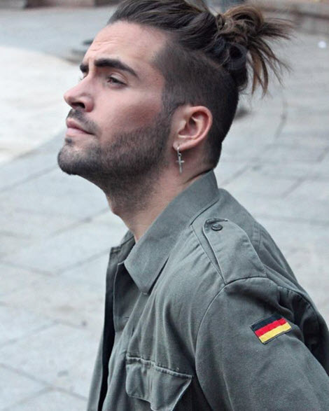 Прически и укладки на длинные волосы для мужчин: фото 2020