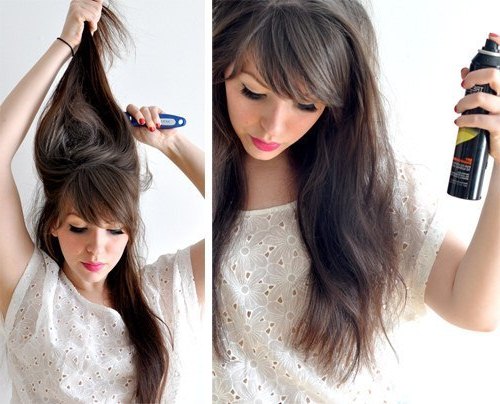 Вечерняя прическа на длинные волосы своими руками - фото