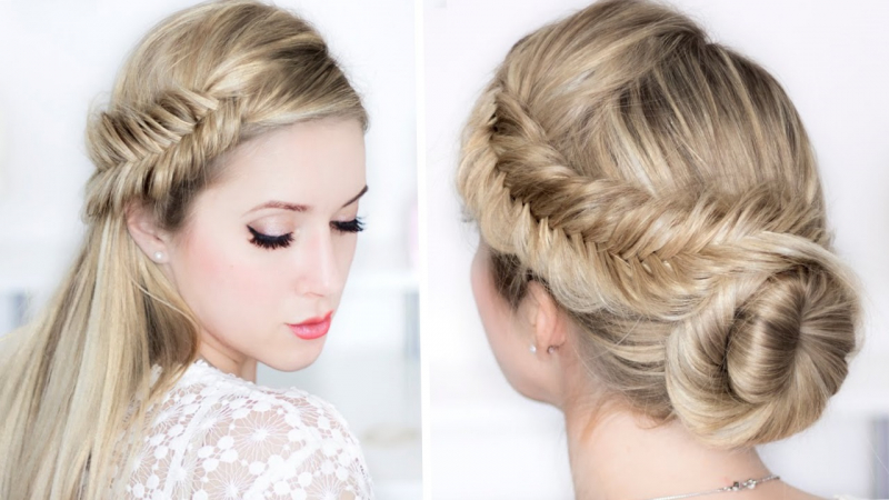 Вечерняя прическа на длинные волосы своими руками - фото