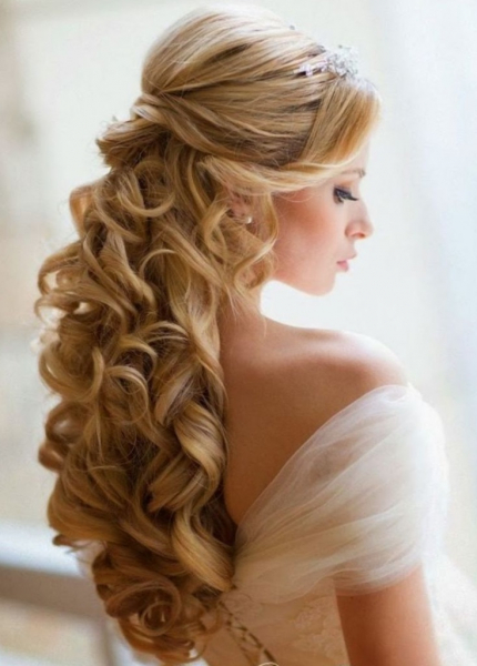 Вечерняя прическа на длинные волосы своими руками - фото