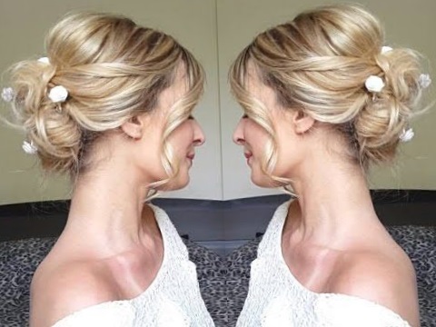 Вечерняя прическа на длинные волосы своими руками - фото